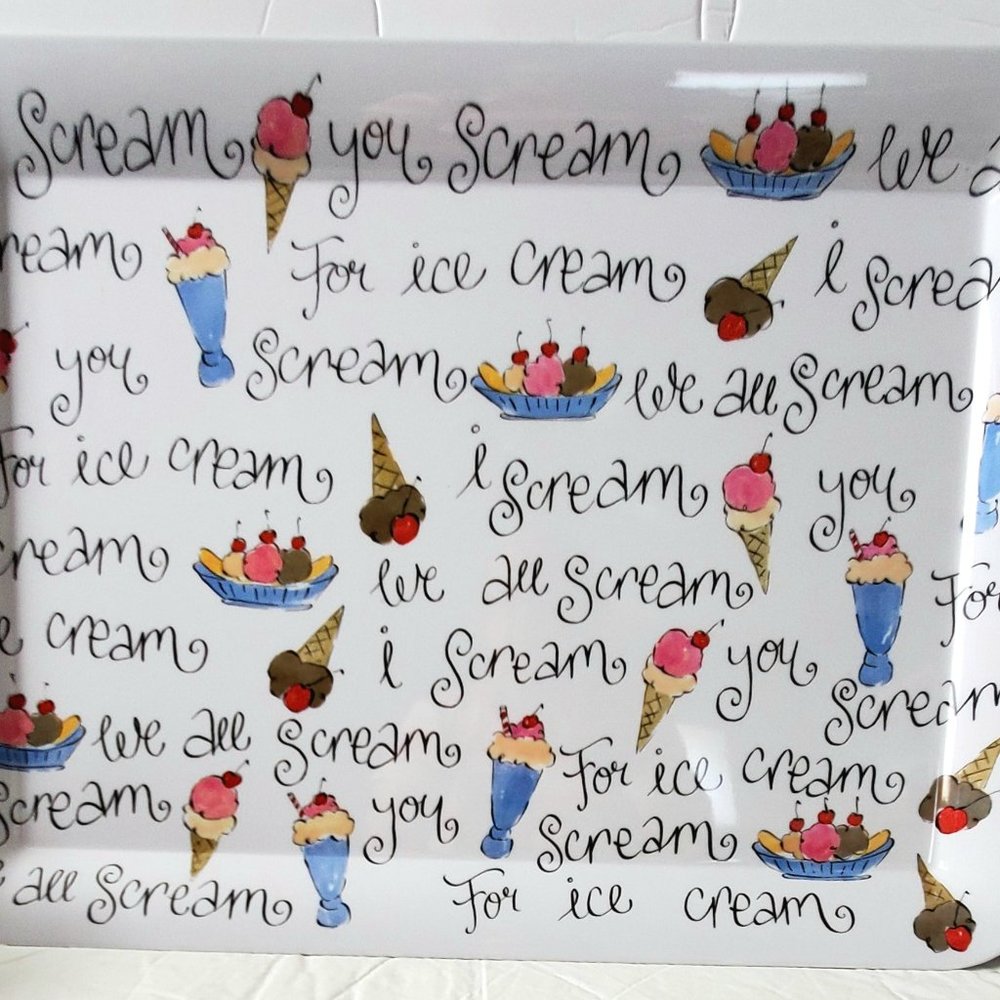 Pottery Barn Melamine Ice Cream Tray